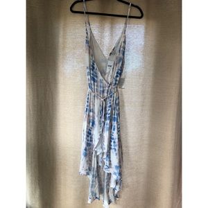 Forever 21 lightweight pastel tie dyed wrap dress